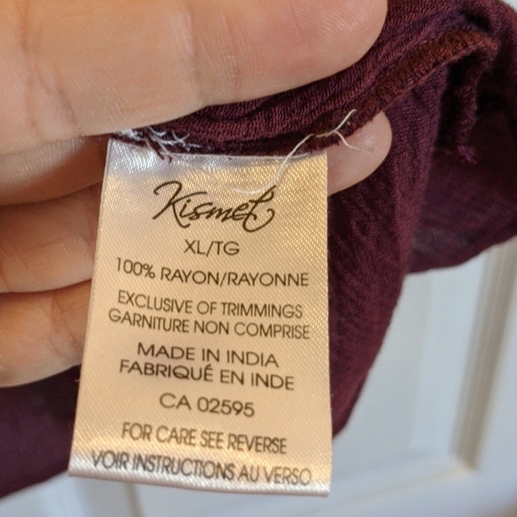 2/$20 Kismet boho sleeveless blouse - Picture 6 of 7